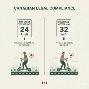 A family picnic setup next to a parked cargo ebike in a lush green park in Ottawa.