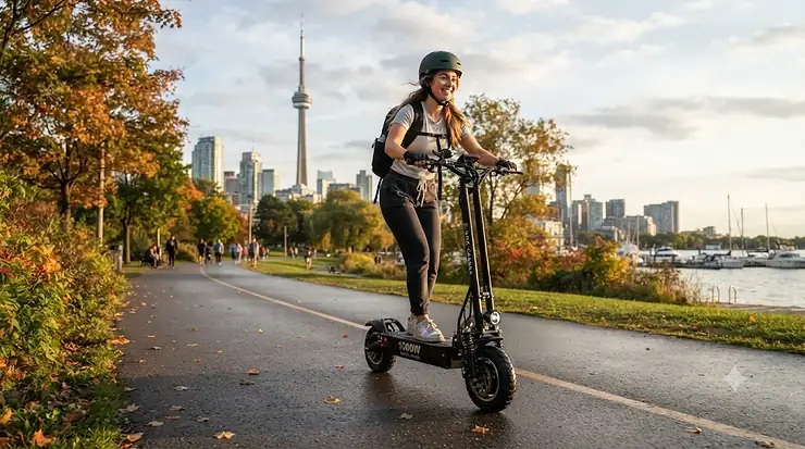 1000w electric scooter for commuting on Canadian city streets. 1000w electric scooter canada