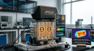Technology visualization of a cold-start battery heating system.