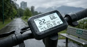 A high-tech microgrid system monitor, illustrating energy management and component status in a facility.