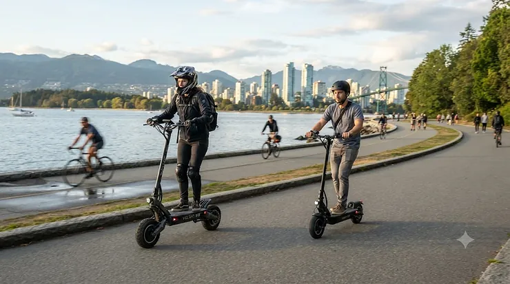 Comparison of 1000W and 1500W electric scooters for Canadian terrain. 1000w vs 1500w electric scooter canada