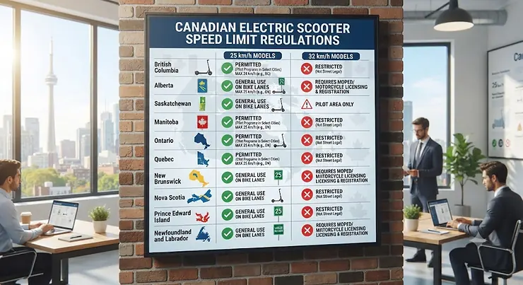 25 km/h vs 32 km/h electric scooter