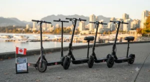 A lineup of top-rated 25 km/h electric scooters available under $700 CAD in Canada.