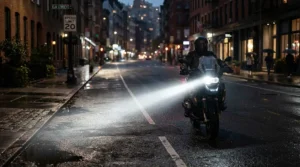 Illumination and visibility features evaluated in a nocturnal high speed electric scooter comparison.