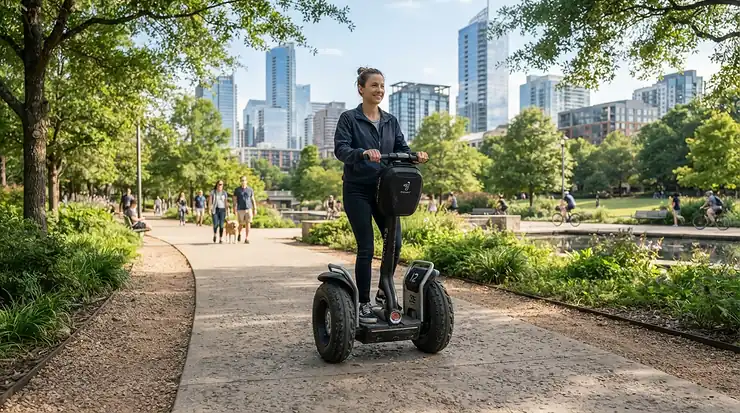 Testing the build quality of speed limited electric scooters under $700 CAD on a paved Calgary pathway